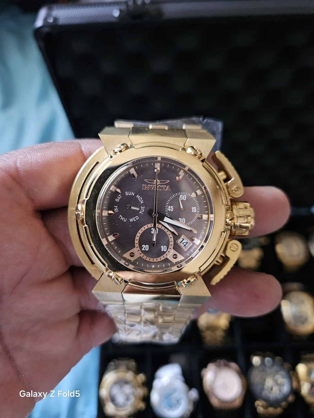 Invicta X Wing Men's Gold and Black Chronograph Watch 52mm